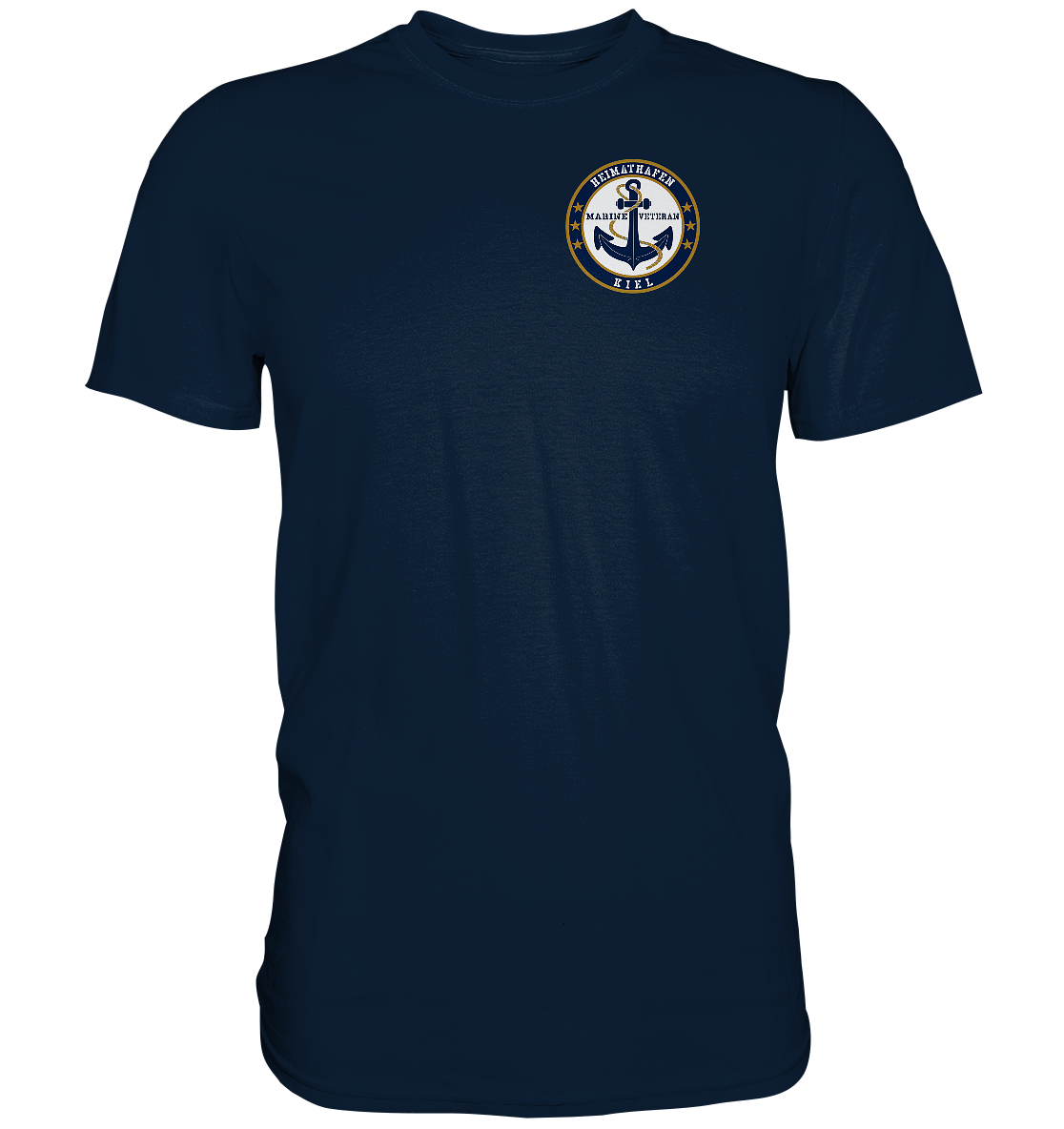 Marine Veteran Heimathafen KIEL Brustlogo - Premium Shirt