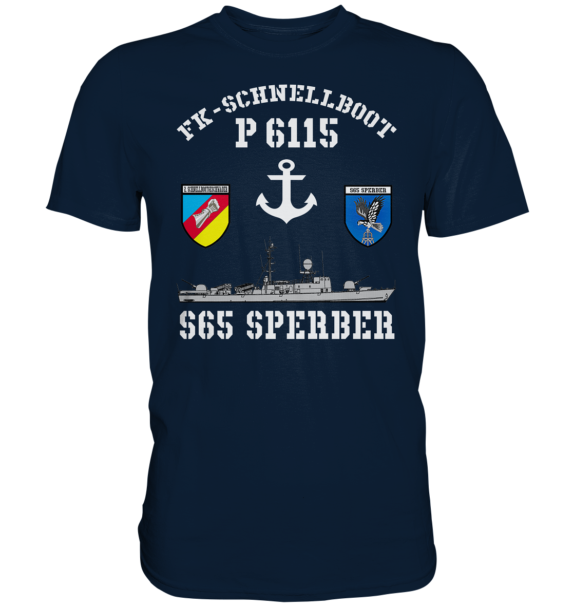 FK-Schnellboot P6115 SPERBER 2.SG Anker - Premium Shirt