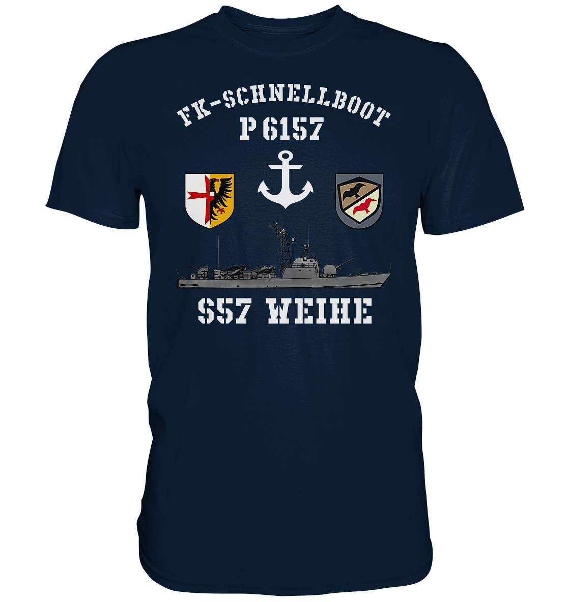 FK-Schnellboot P6157 WEIHE Anker - Premium Shirt