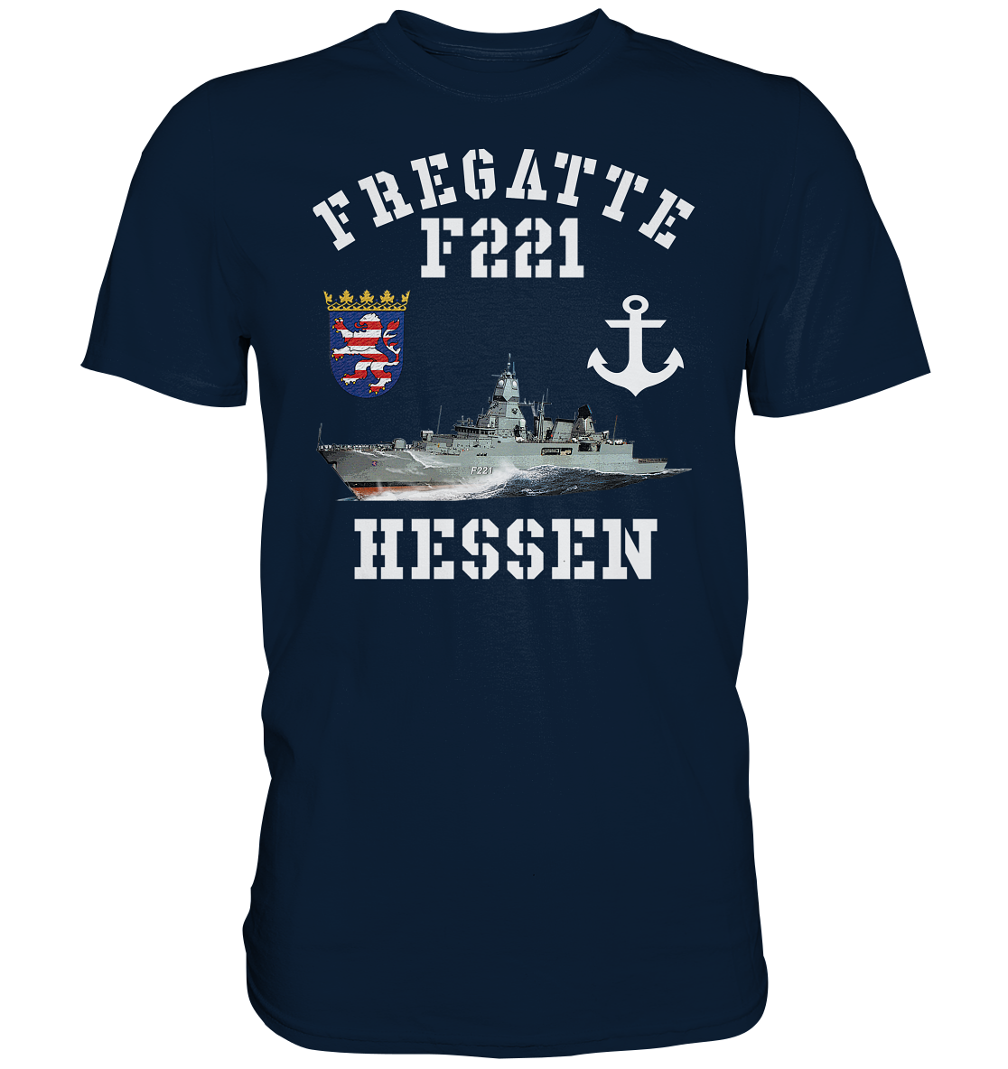 Fregatte F221 HESSEN Anker - Premium Shirt