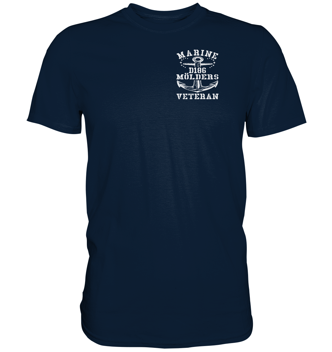 D186 MÖLDERS Marine Veteran Brustlogo - Premium Shirt