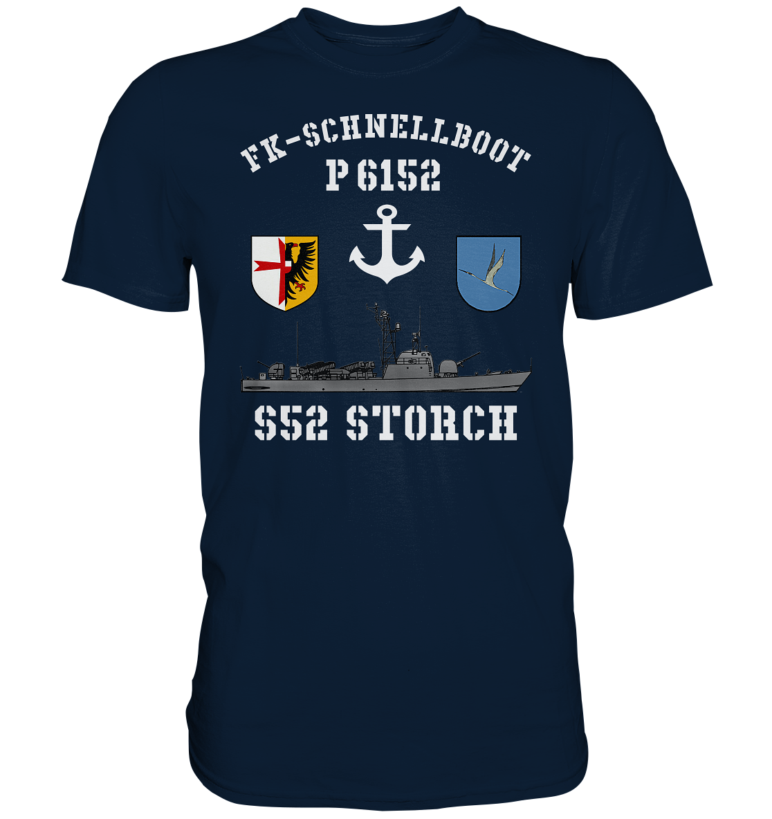 FK-Schnellboot P6152 STORCH Anker - Premium Shirt
