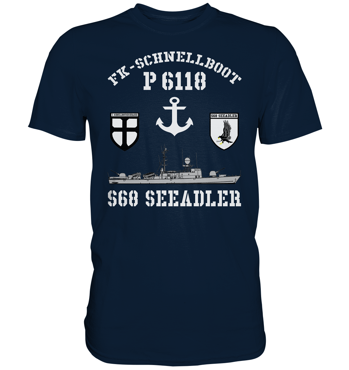 FK-Schnellboot P6118 SEEADLER 7.SG Anker  - Premium Shirt