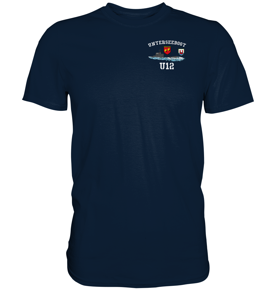 U-Boot 12 Brustlogo - Premium Shirt