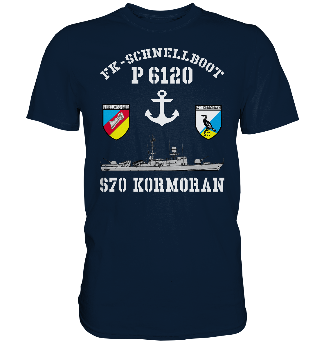 FK-Schnellboot P6120 KORMORAN 2.SG Anker - Premium Shirt