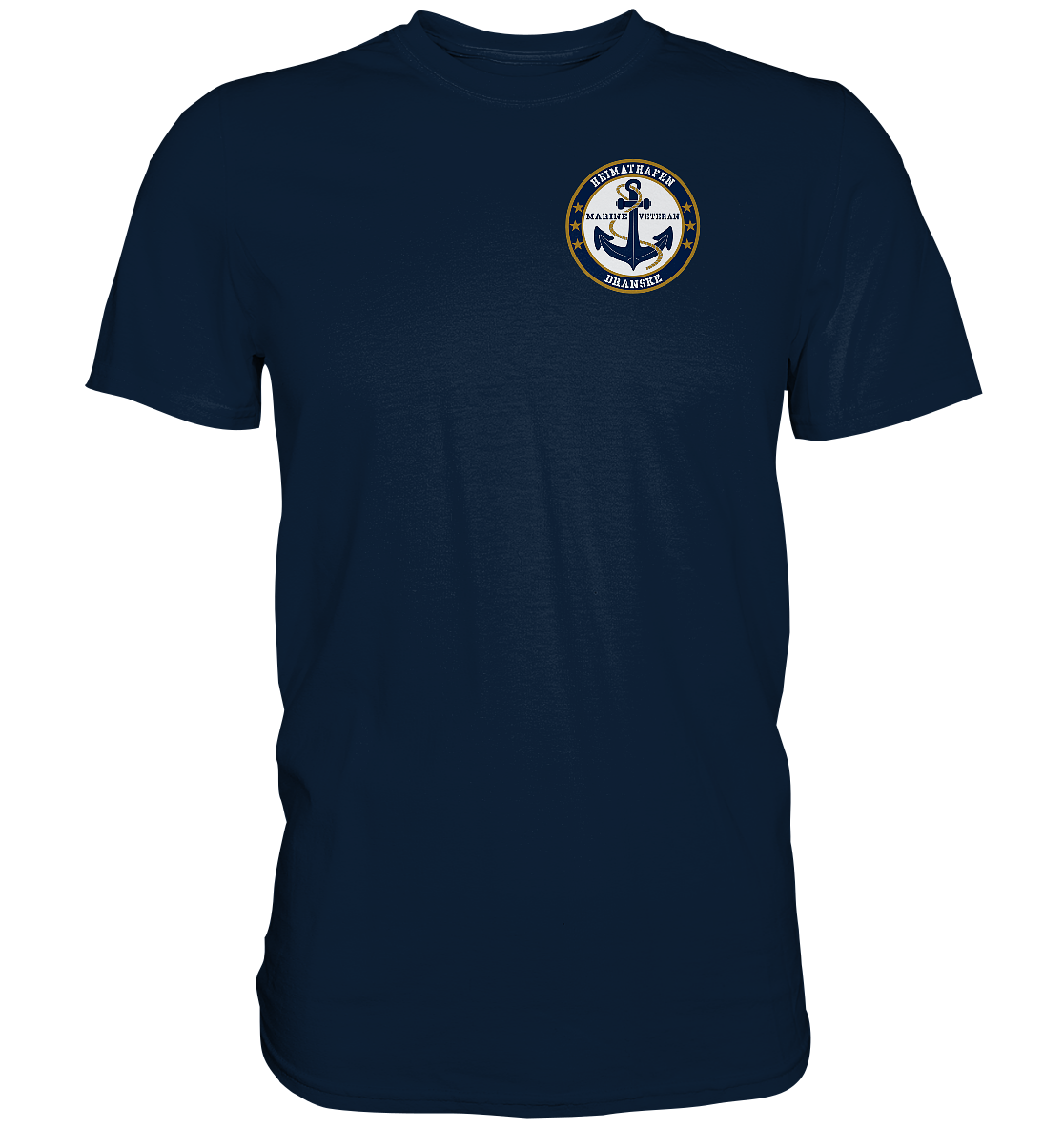 Marine Veteran Heimathafen DRANSKE Brustlogo - Premium Shirt