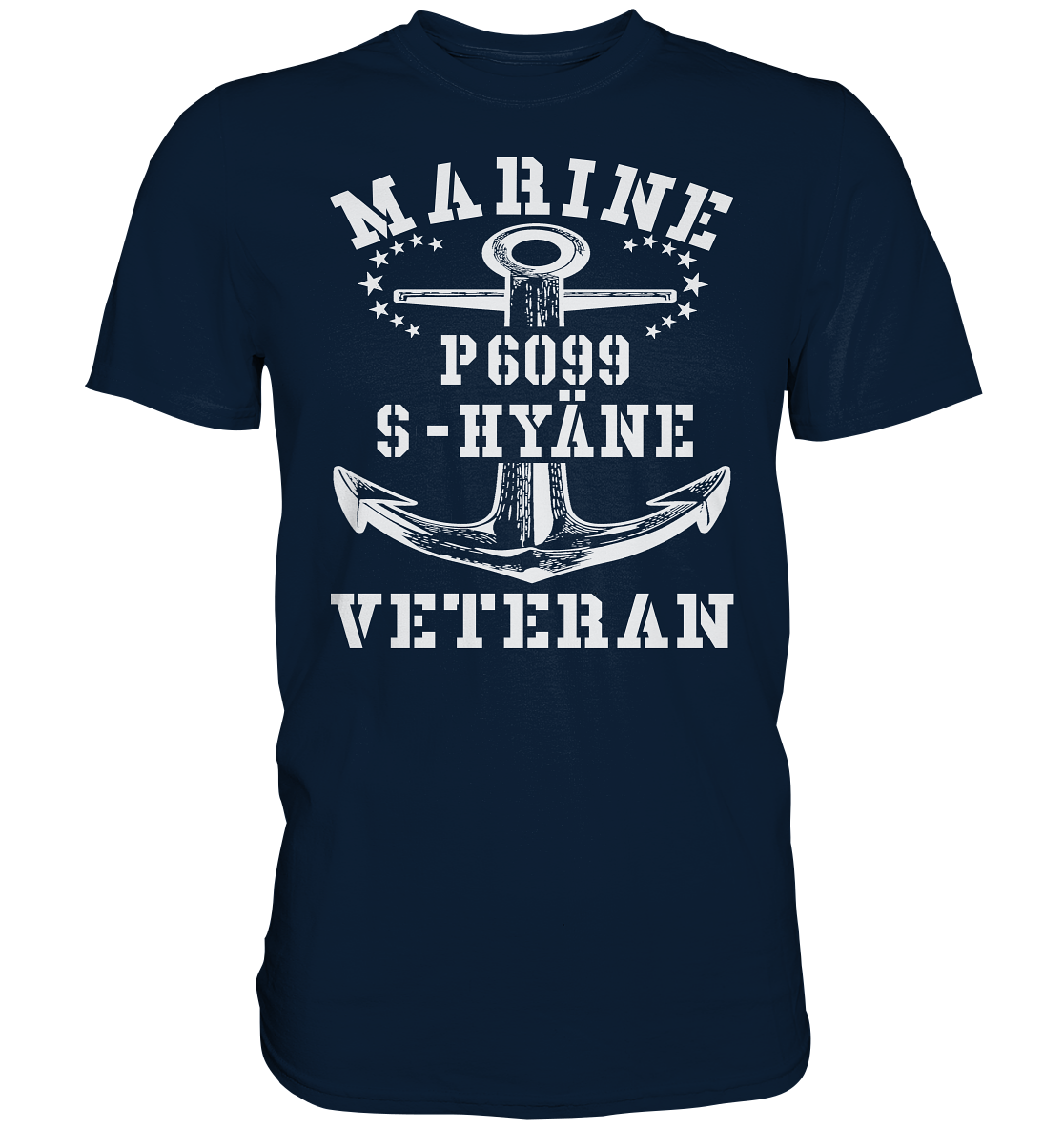 P6099 S-HYÄNE Marine Veteran - Premium Shirt