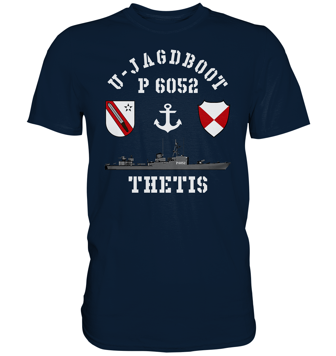 U-Jagdboot P6052 THETIS Anker - Premium Shirt