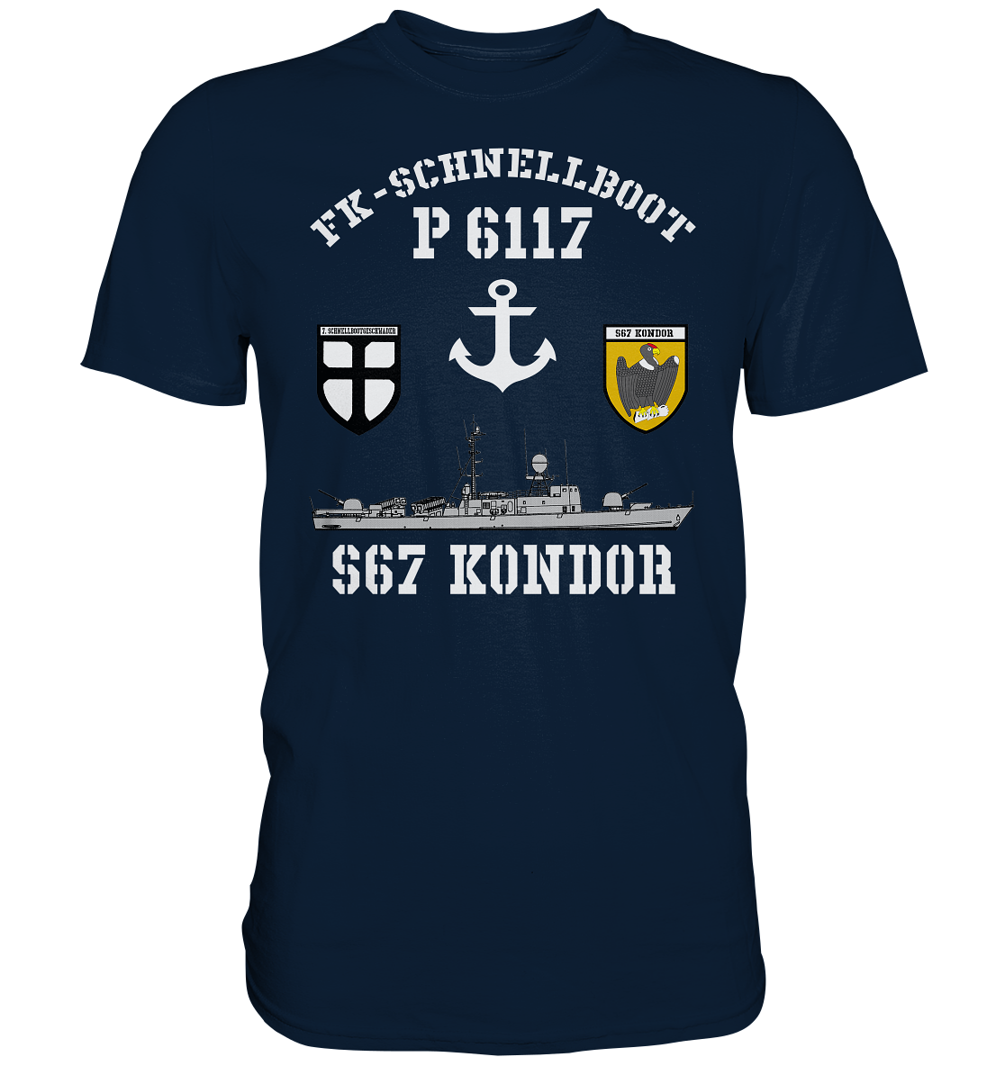 FK-Schnellboot P6117 KONDOR 7.SG Anker - Premium Shirt