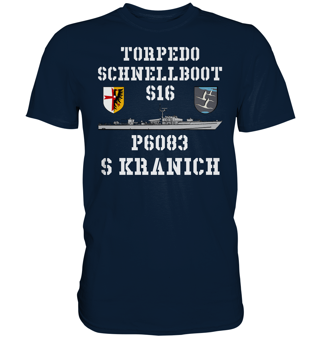 Torpedo-Schnellboot P6083 S16 KRANICH - Premium Shirt