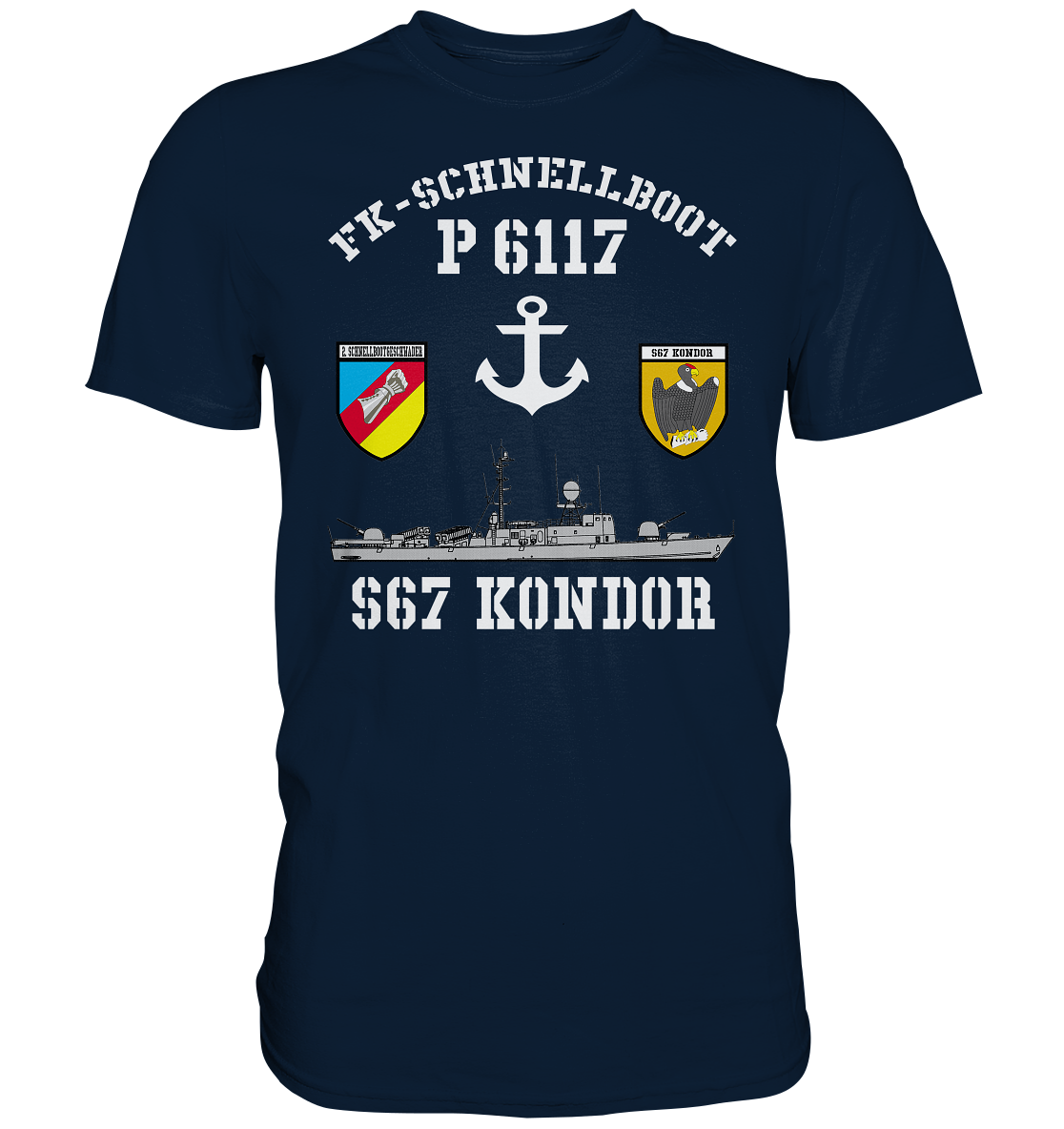 FK-Schnellboot P6117 KONDOR 2.SG Anker - Premium Shirt