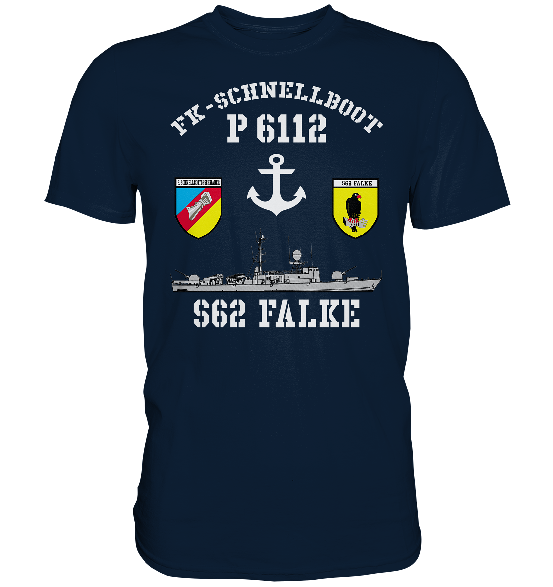 FK-Schnellboot P6112 FALKE 2.SG Anker  - Premium Shirt