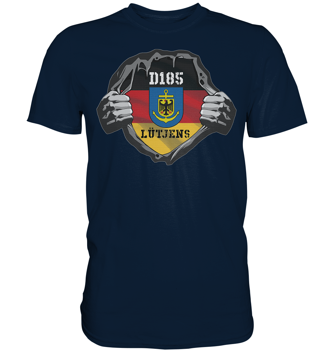 Aufriss D185 LÜTJENS - Premium Shirt