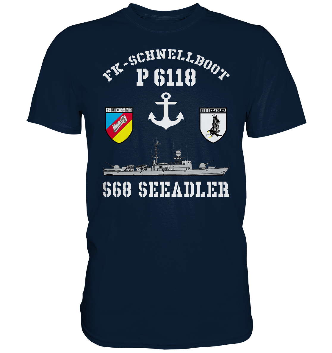 FK-Schnellboot P6118 SEEADLER 2.SG Anker  - Premium Shirt