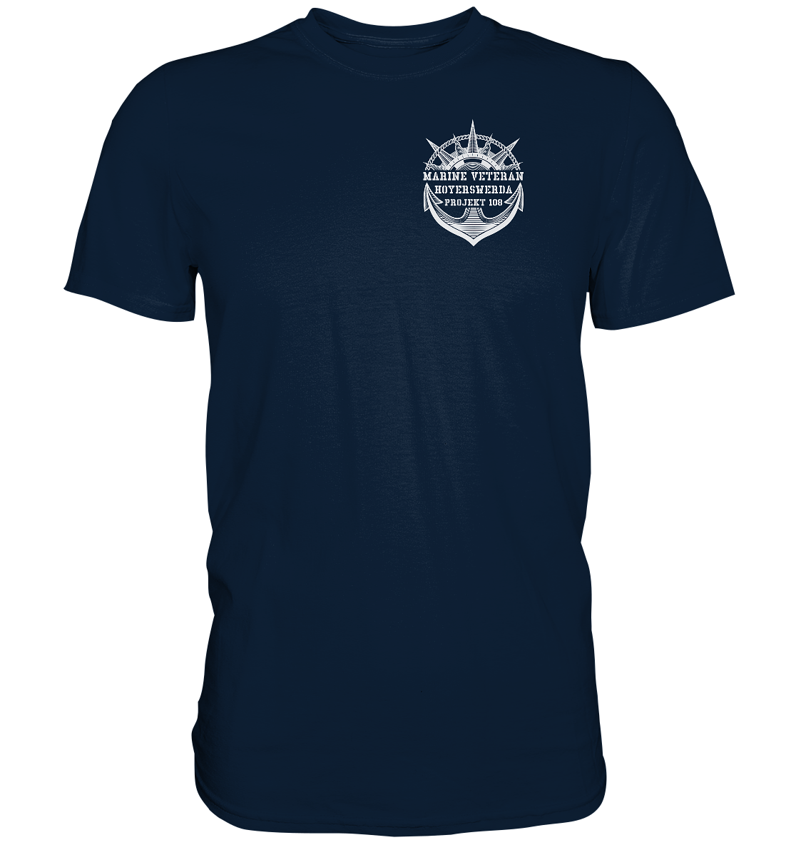 Projekt 108 HOYERSWERDA Marine Veteran Brustlogo - Premium Shirt