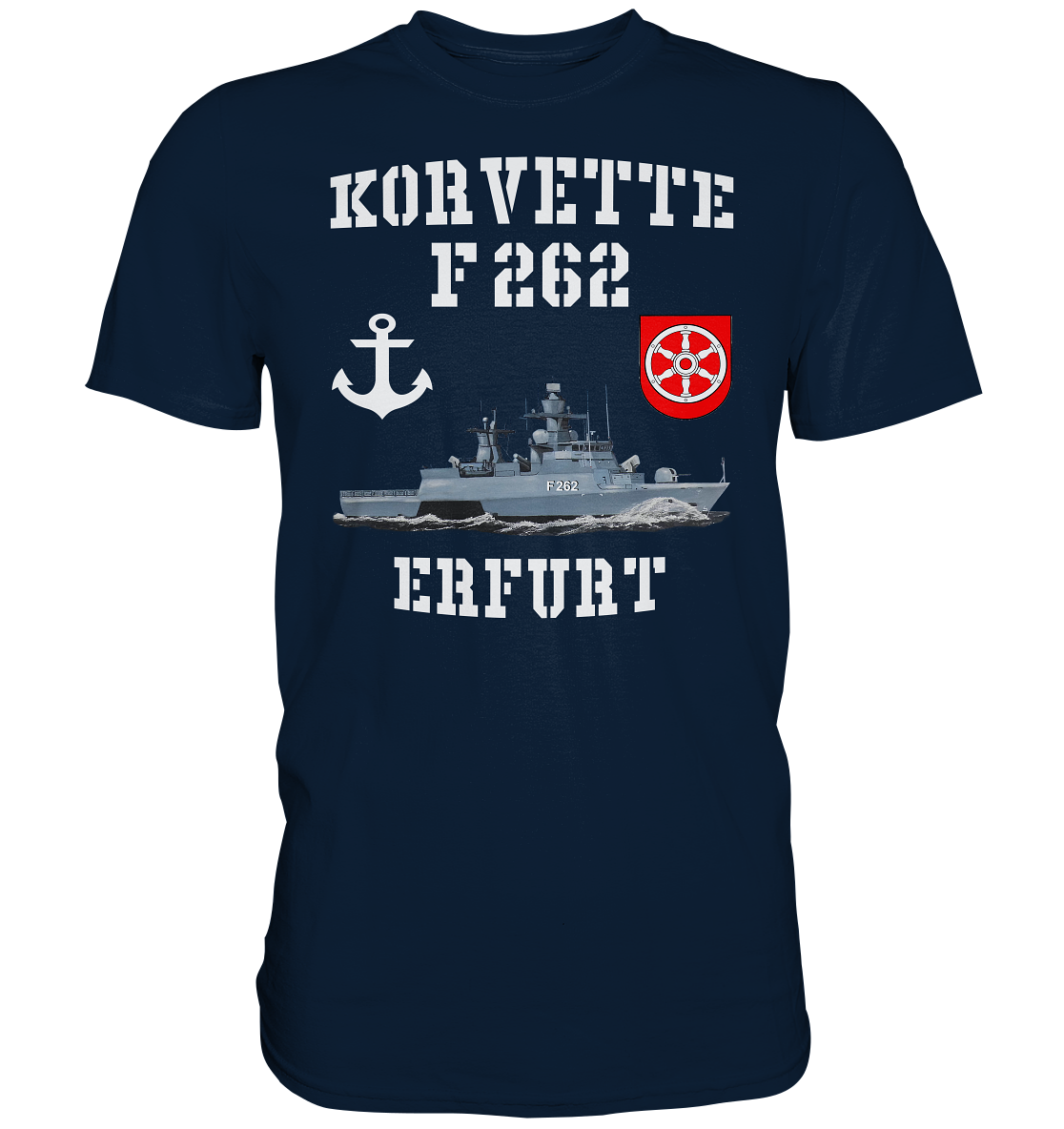 Korvette F262 ERFURT Anker - Premium Shirt