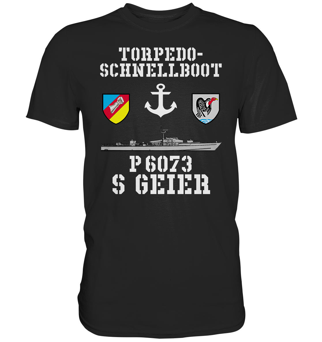 Torpedo-Schnellboot P6073 GEIER Anker - Premium Shirt