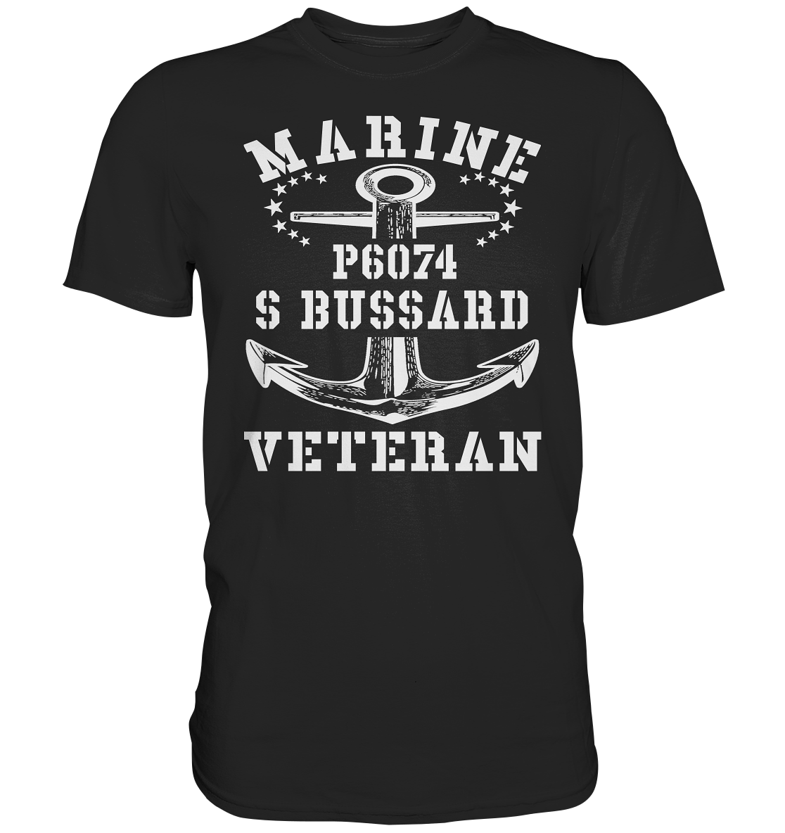 P6074 S BUSSARD Marine Veteran - Premium Shirt