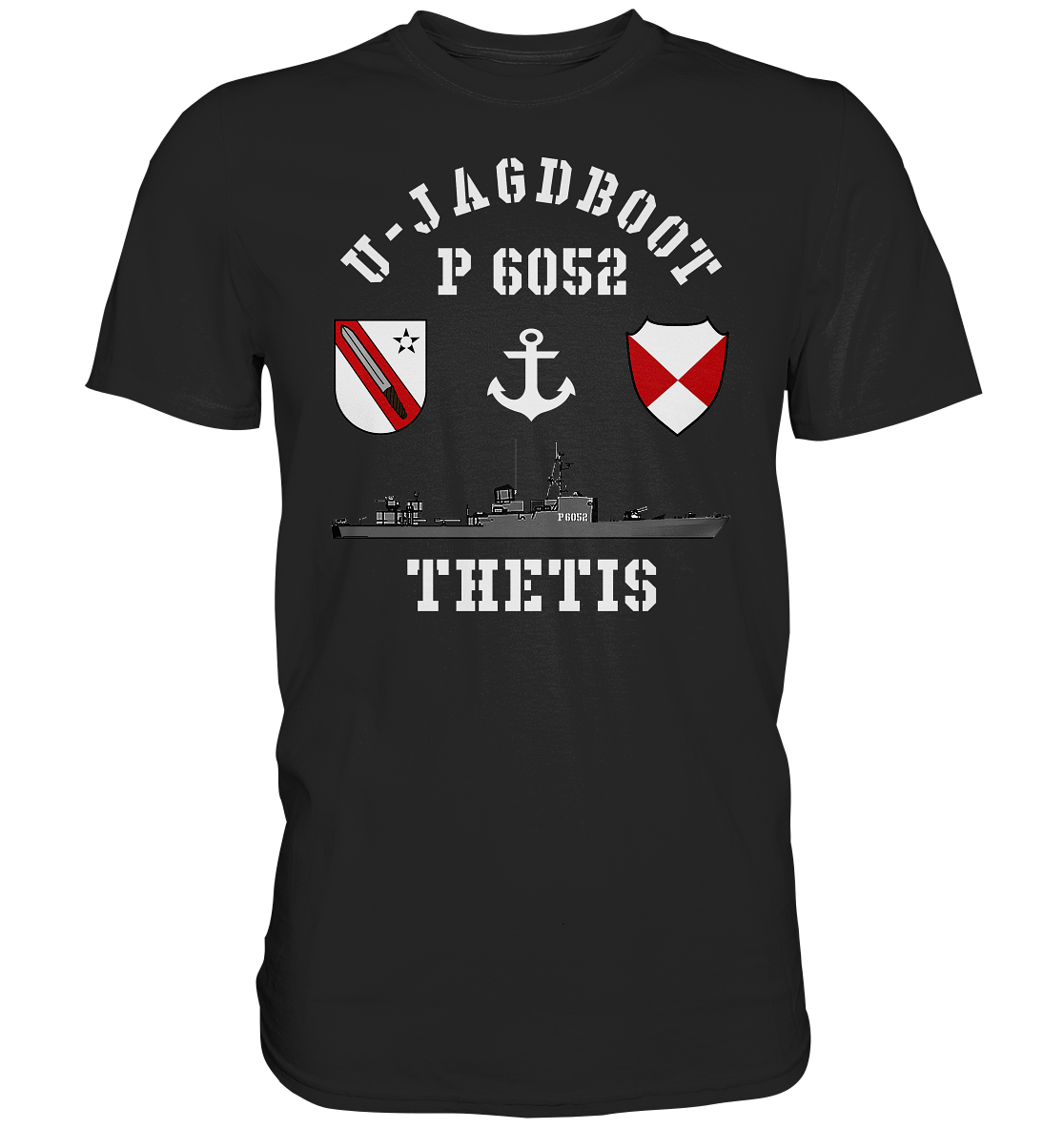 U-Jagdboot P6052 THETIS Anker - Premium Shirt