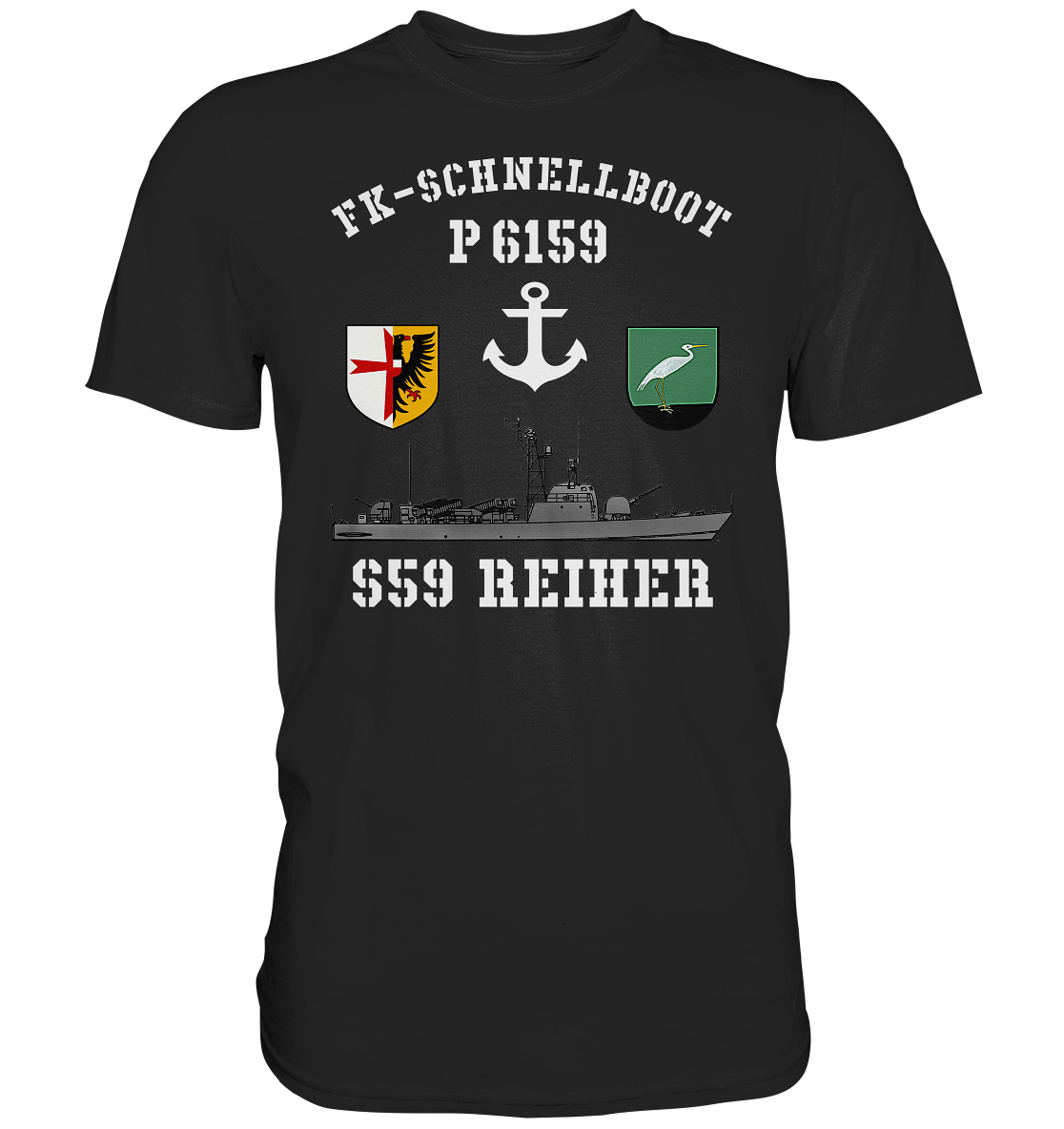 FK-Schnellboot P6159 REIHER Anker - Premium Shirt