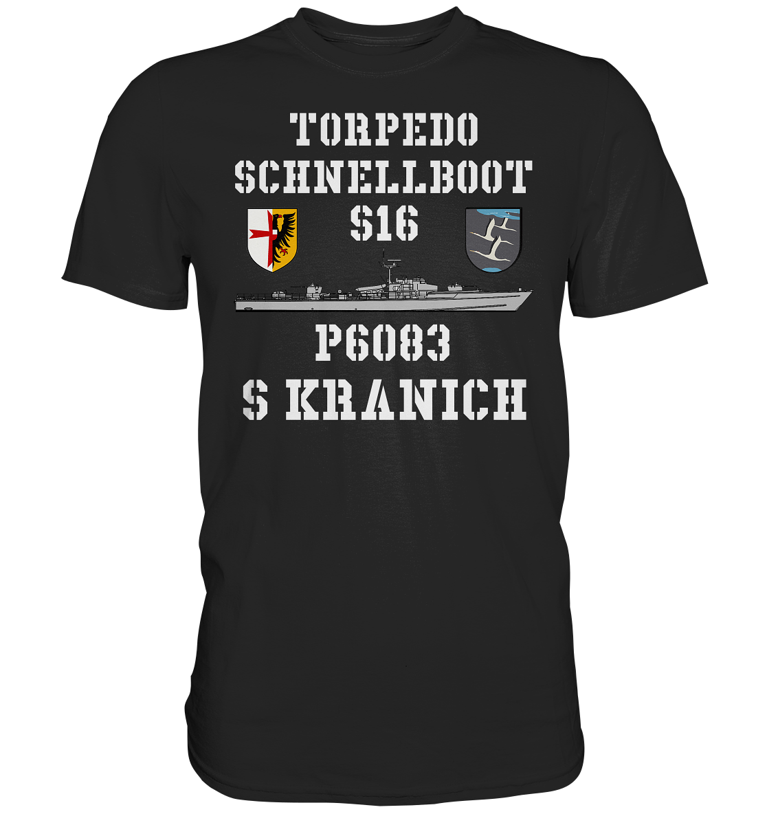 Torpedo-Schnellboot P6083 S16 KRANICH - Premium Shirt