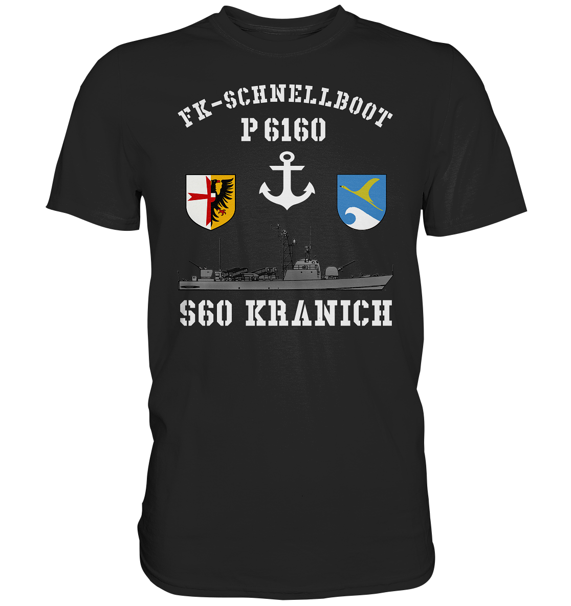 FK-Schnellboot P6160 S60 KRANICH Bofors - Premium Shirt