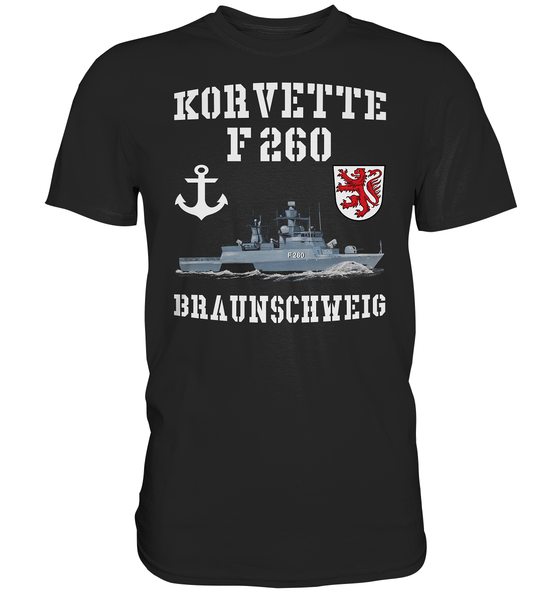 Korvette F260 BRAUNSCHWEIG Anker - Premium Shirt