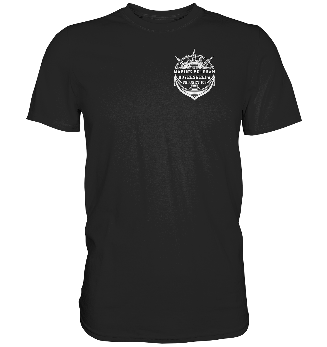 Projekt 108 HOYERSWERDA Marine Veteran Brustlogo - Premium Shirt