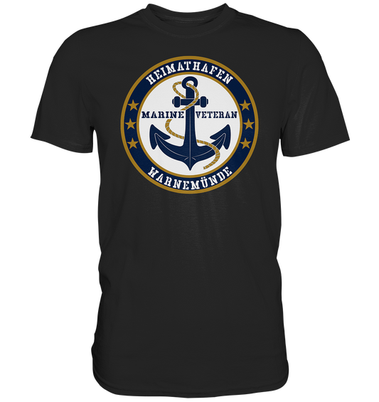 Marine Veteran Heimathafen WARNEMÜNDE - Premium Shirt