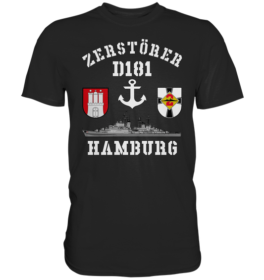 Zerstörer D181 HAMBURG Anker - Premium Shirt