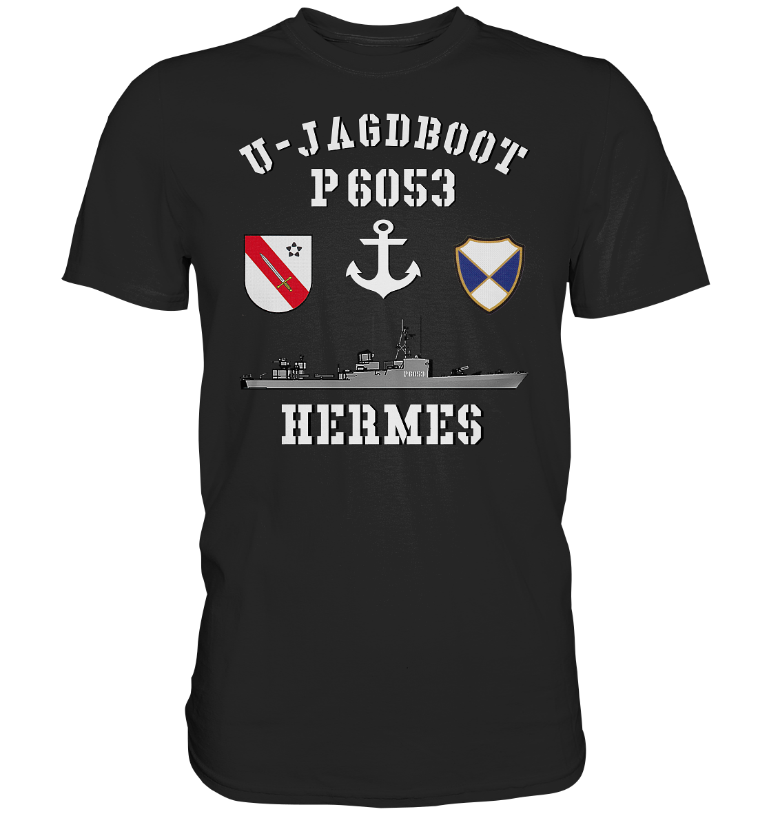U-Jagdboot P6053 HERMES Anker - Premium Shirt