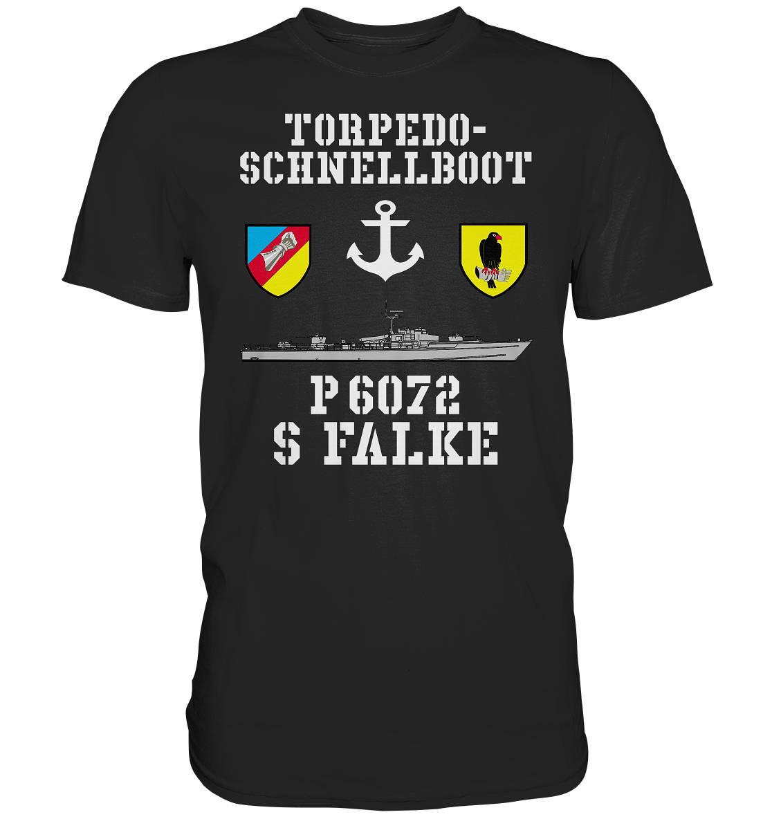 Torpedo-Schnellboot P6072 FALKE Anker - Premium Shirt