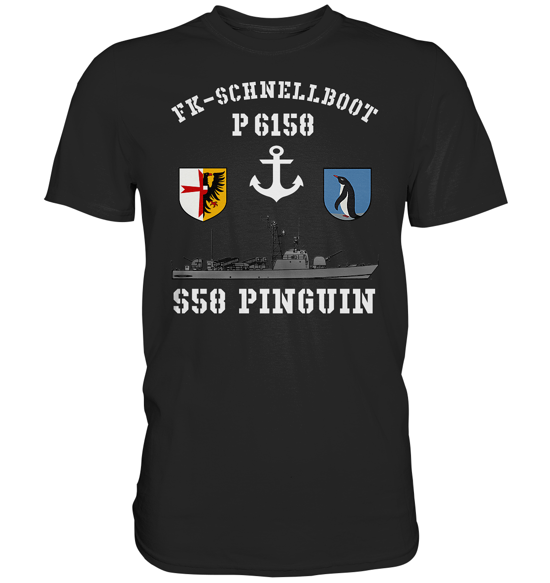 FK-Schnellboot P6158 PINGUIN Anker - Premium Shirt