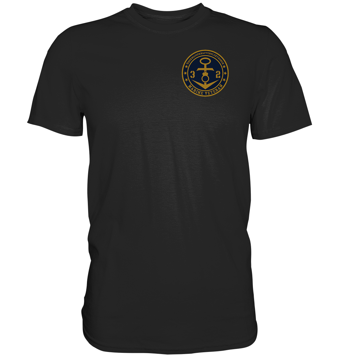 Marine Veteran 32er ÜBERWASSERWAFFENELEKTRONIK Brustlogo  - Premium Shirt