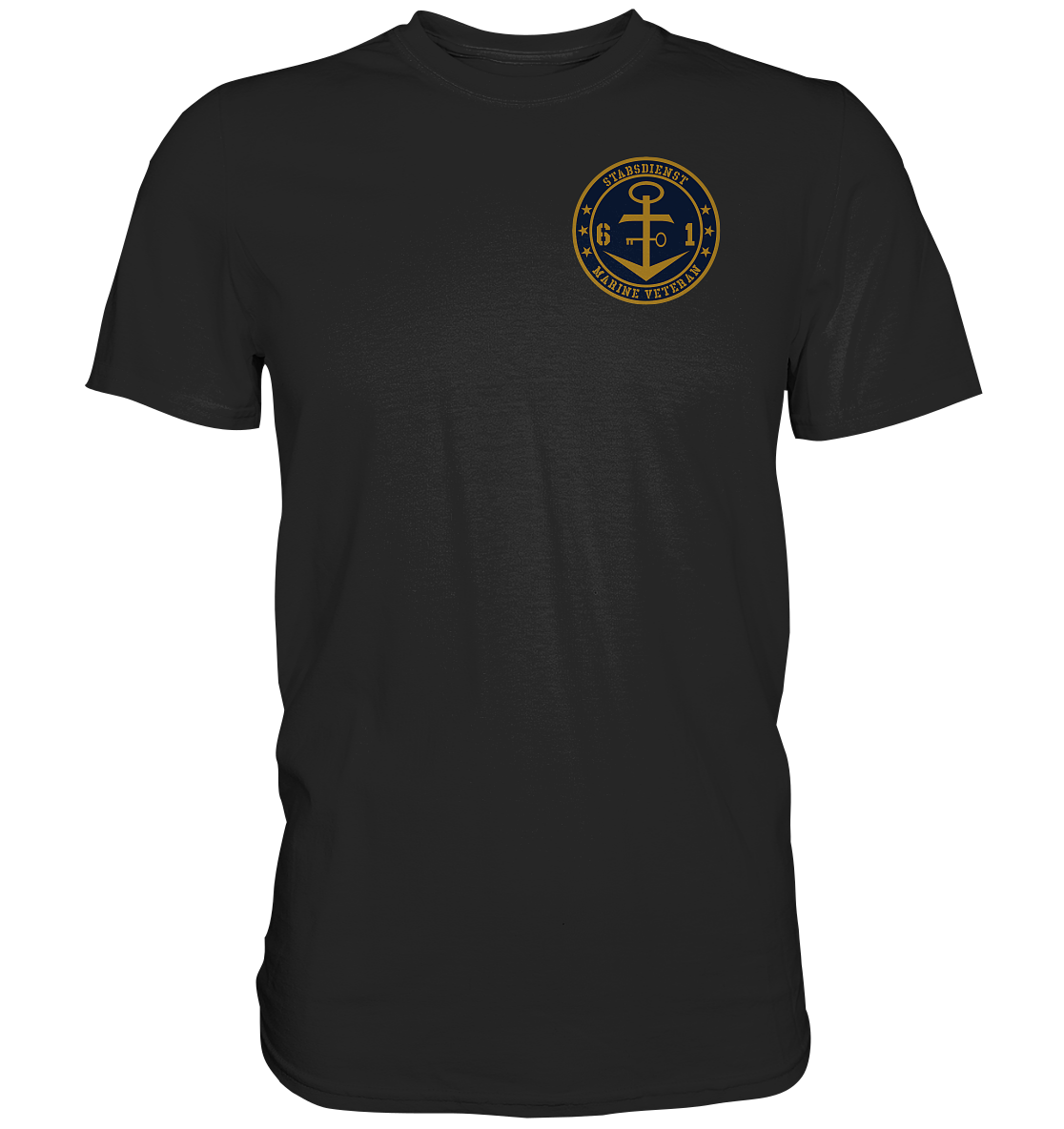 Marine Veteran 61er STABSDIENST Brustlogo - Premium Shirt