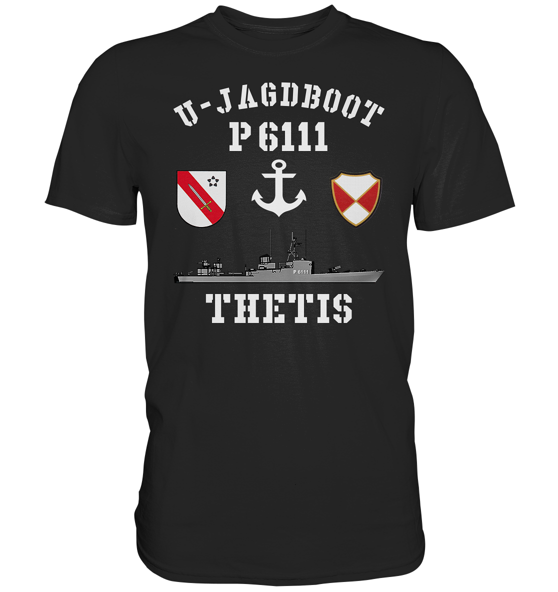 U-Jagdboot P6111 THETIS Anker - Premium Shirt