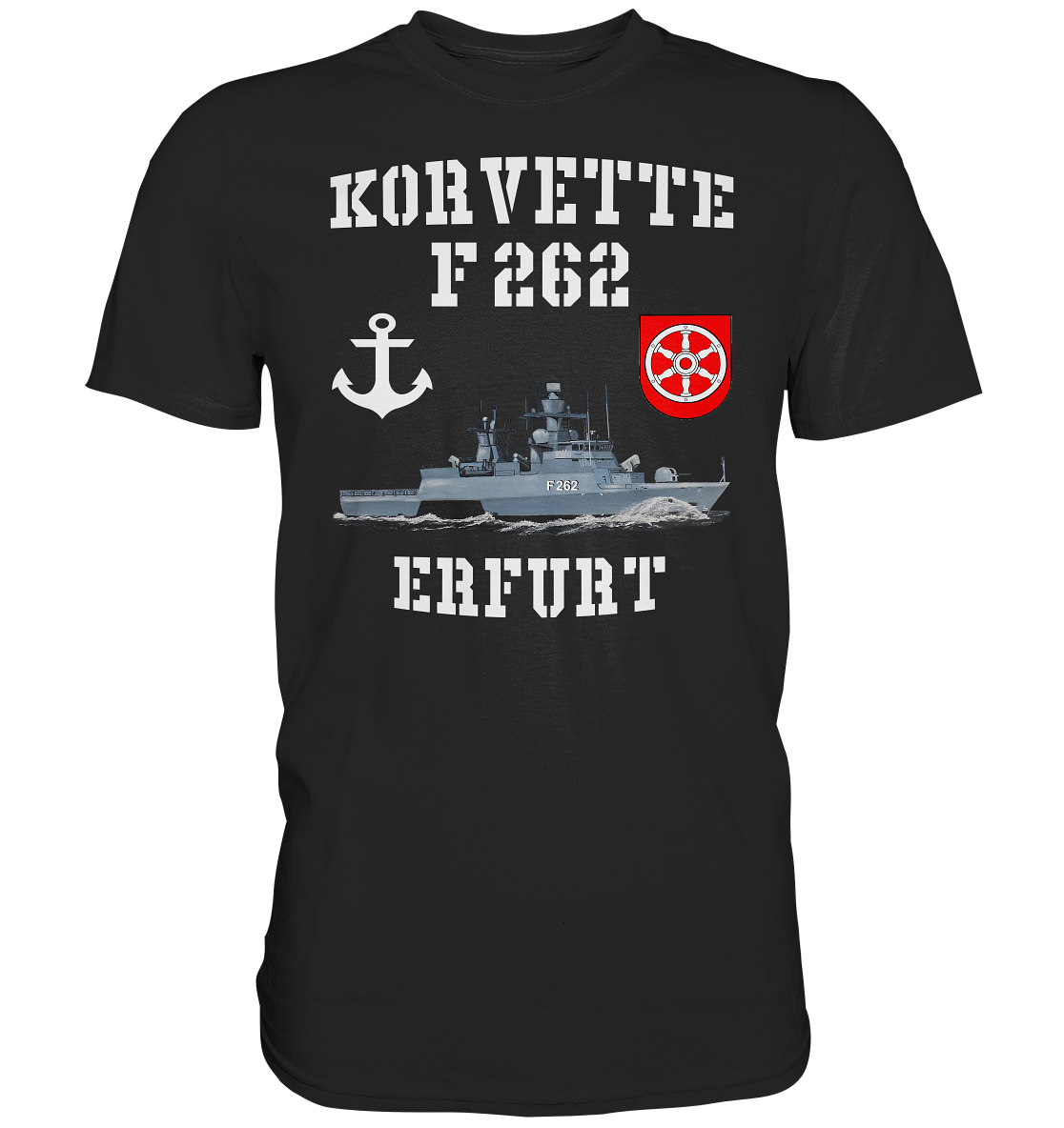 Korvette F262 ERFURT Anker - Premium Shirt