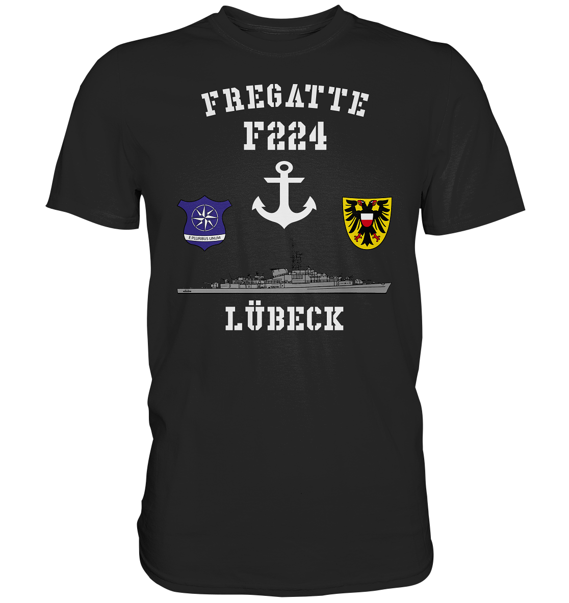 Fregatte F224 LÜBECK Anker   - Premium Shirt