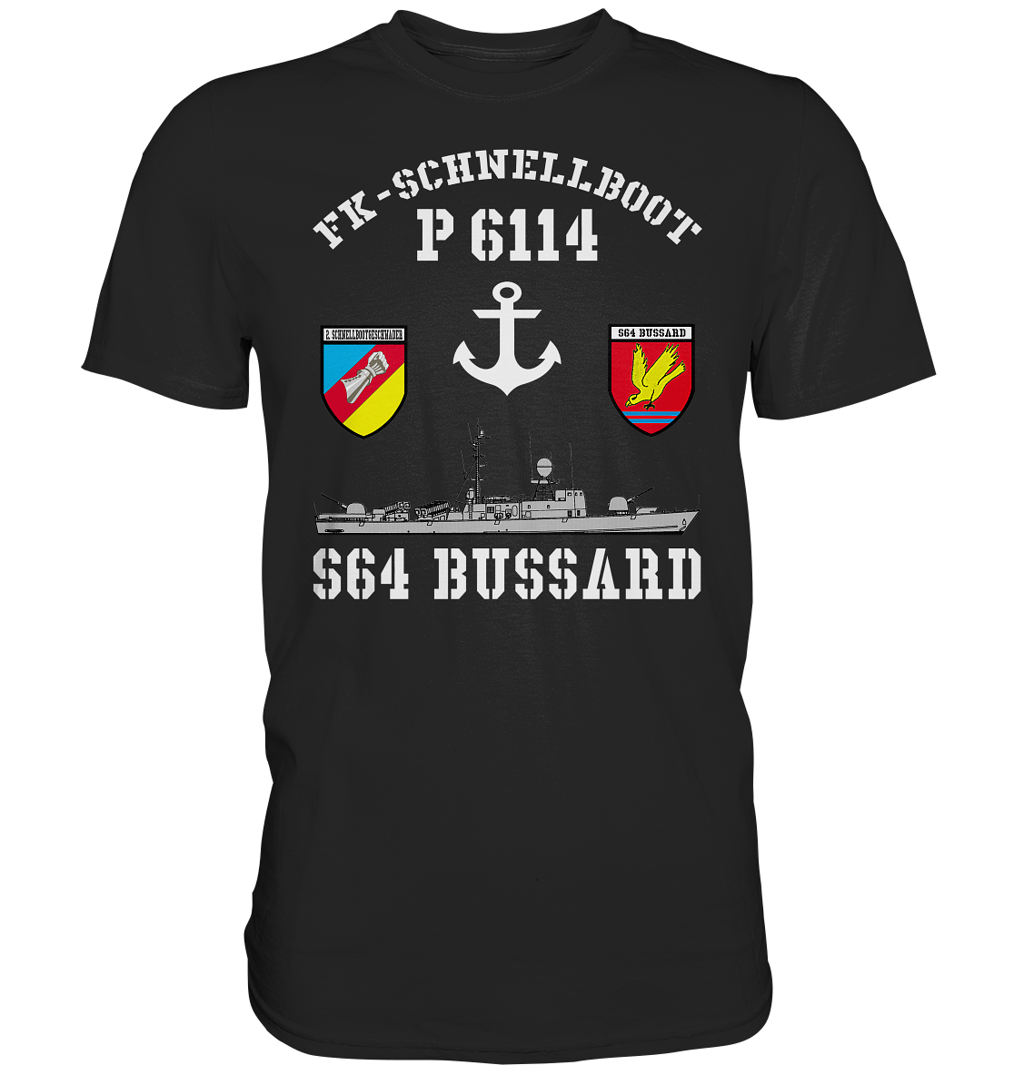 FK-Schnellboot P6114 BUSSARD 2.SG Anker - Premium Shirt