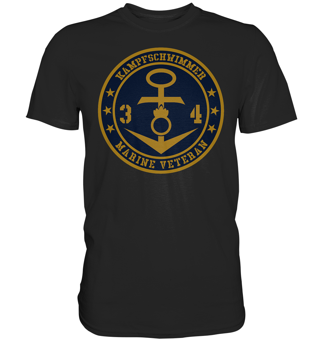 Marine Veteran 34er KAMPFSCHWIMMER - Premium Shirt