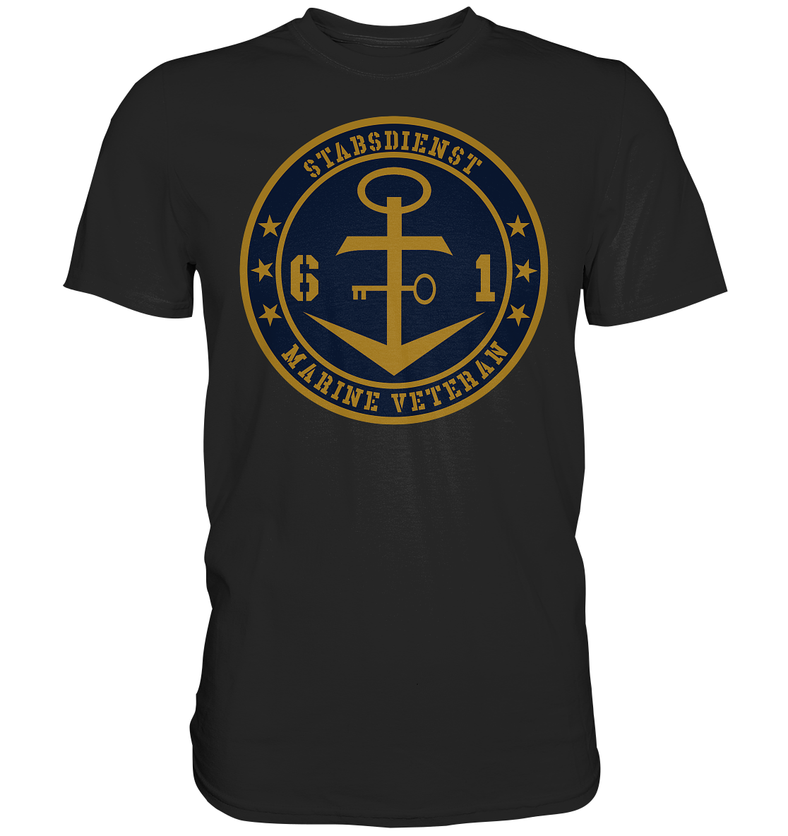 Marine Veteran 61er STABSDIENST - Premium Shirt