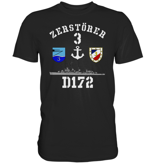 D172 ZERSTÖRER 3 Anker  - Premium Shirt
