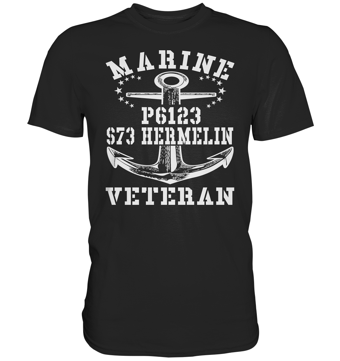 FK-Schnellboot P6123 HERMELIN Marine Veteran - Premium Shirt