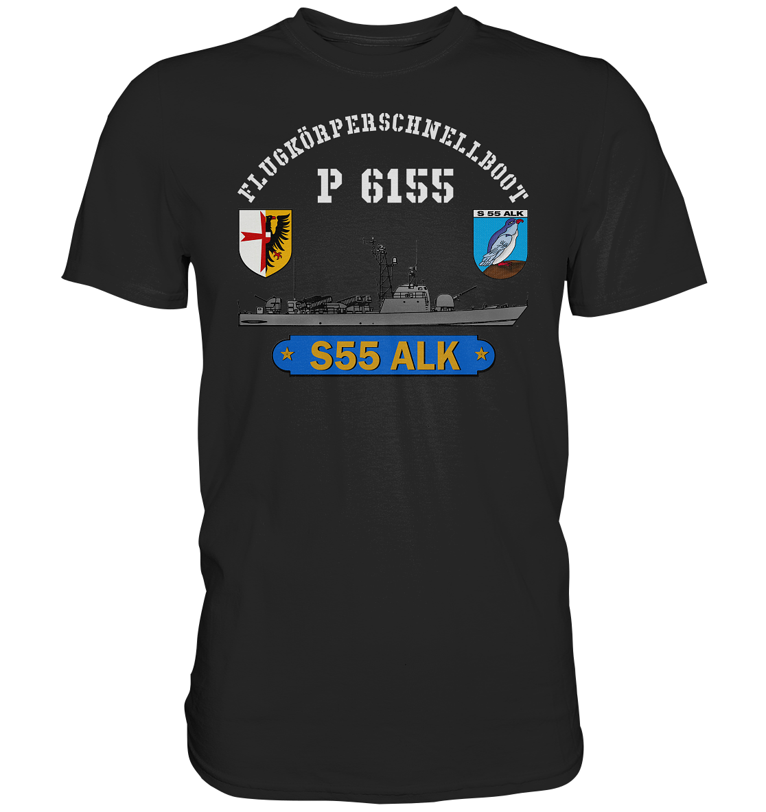 S55 ALK mit Bootswappen - Premium Shirt