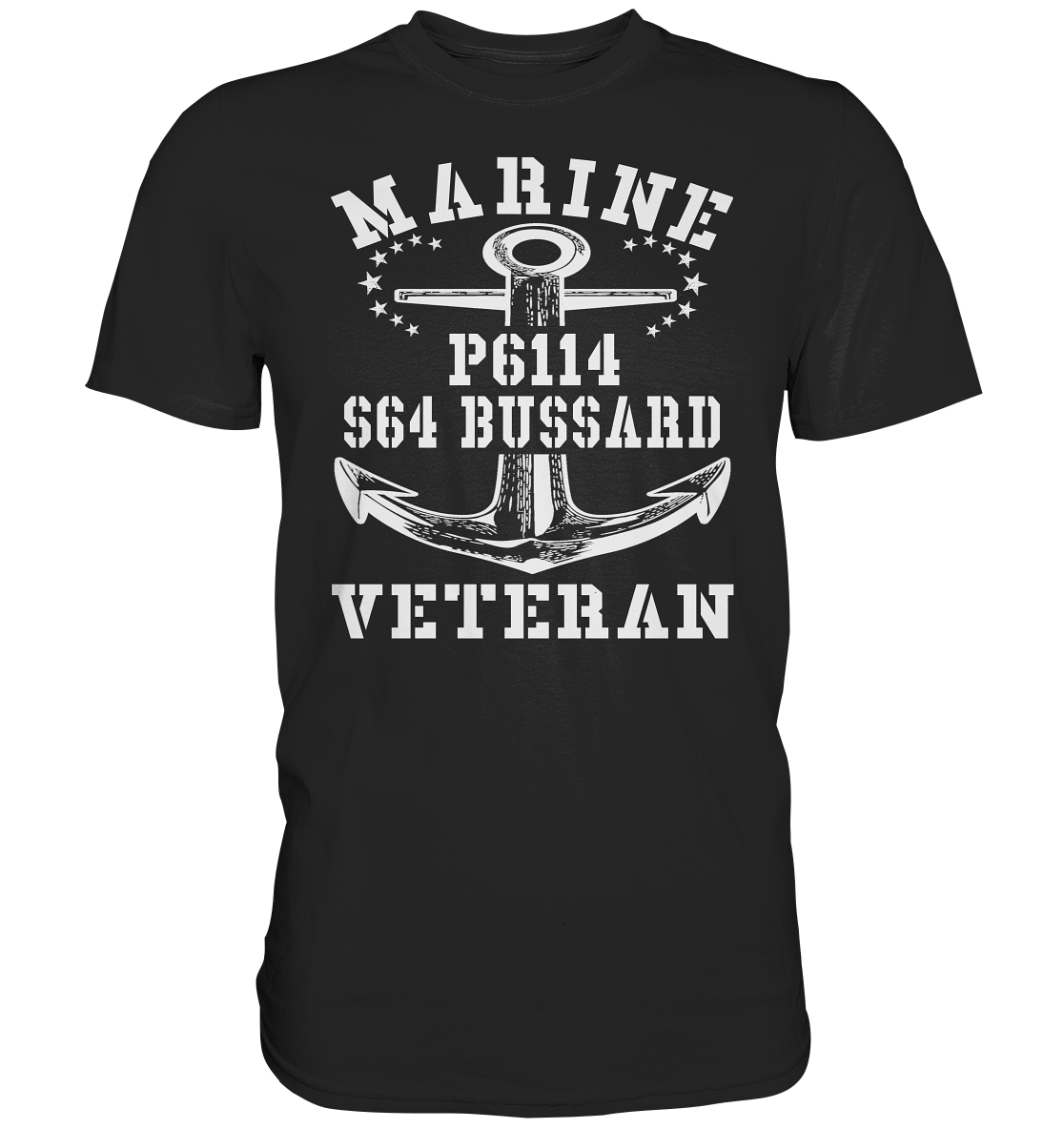 FK-Schnellboot P6114 BUSSARD Marine Veteran - Premium Shirt