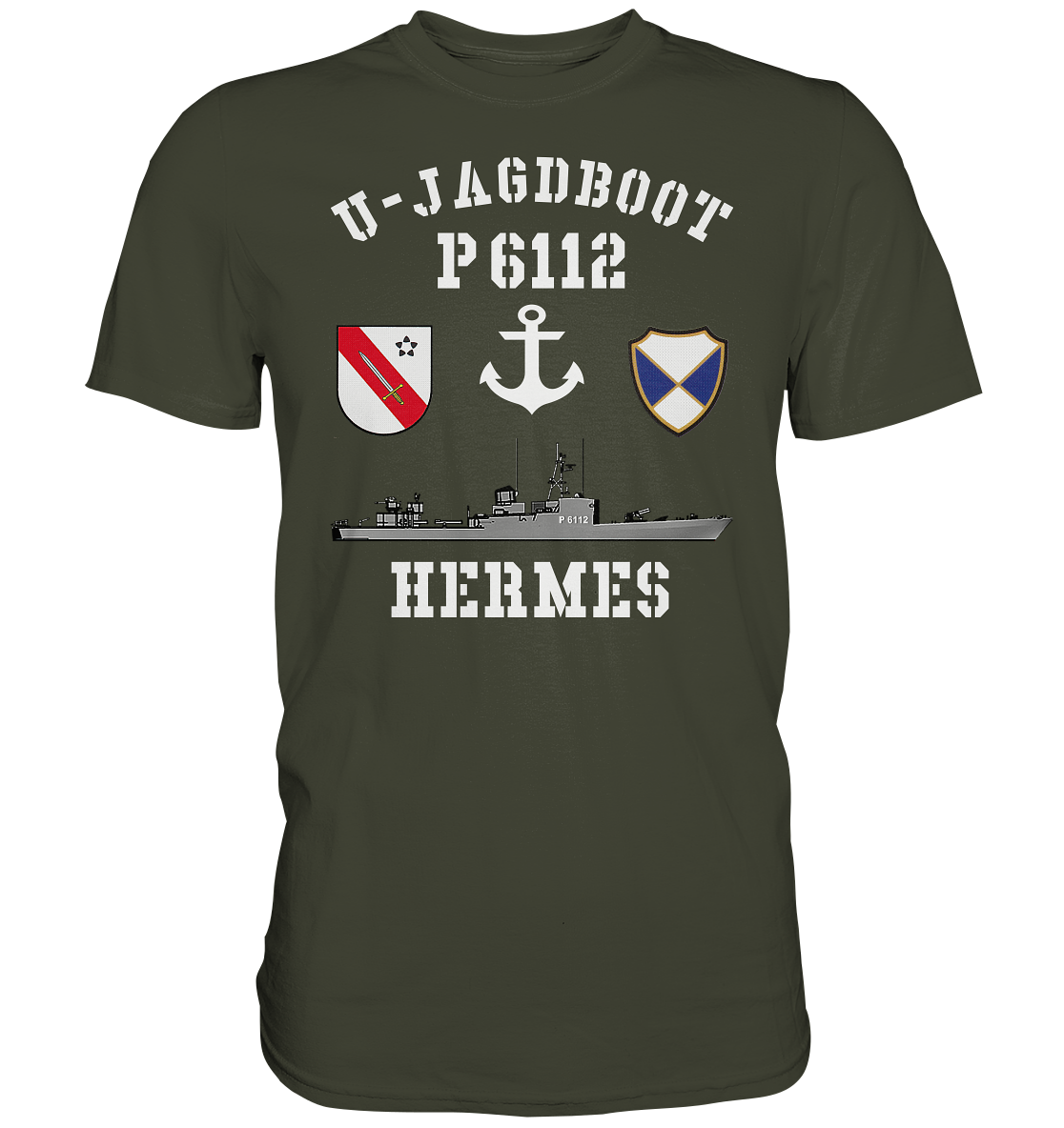 U-Jagdboot P6112 HERMES Anker - Premium Shirt