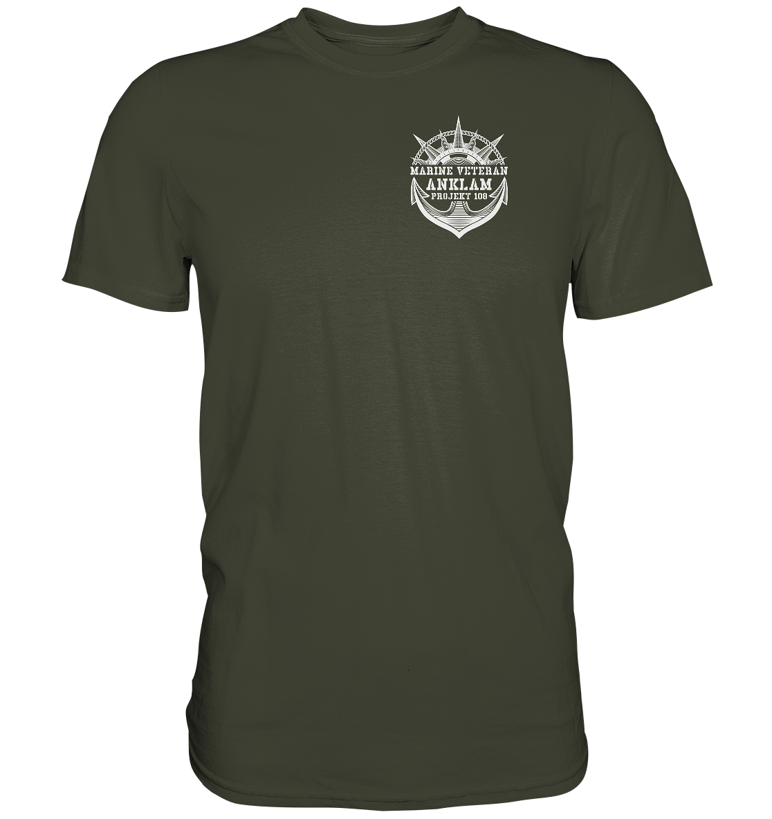 Projekt 108 ANKLAM Marine Veteran Brustlogo - Premium Shirt