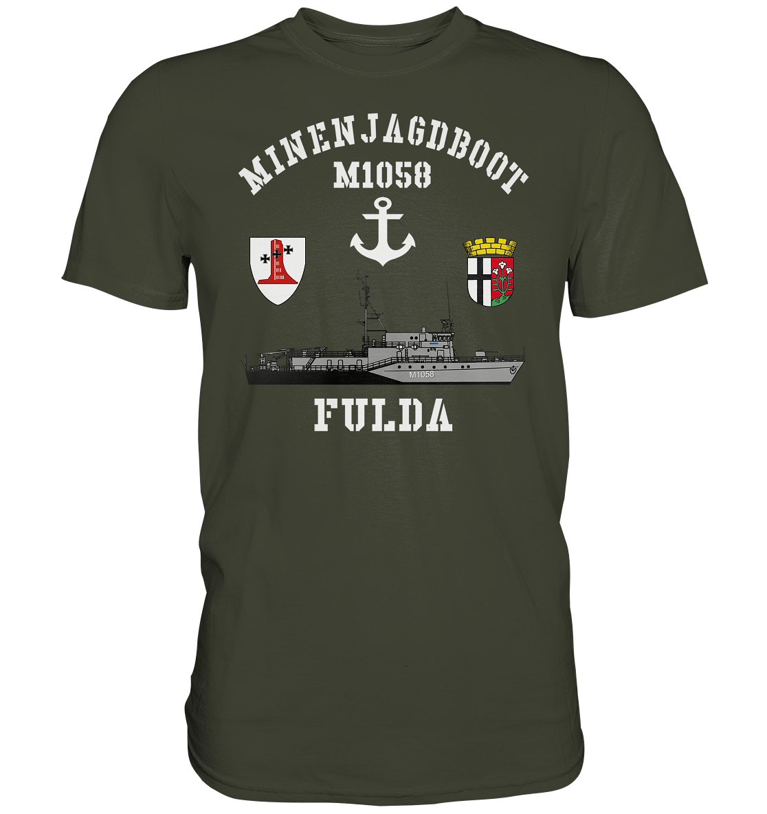 Mij.-Boot M1058 FULDA Anker 1.MSG - Premium Shirt