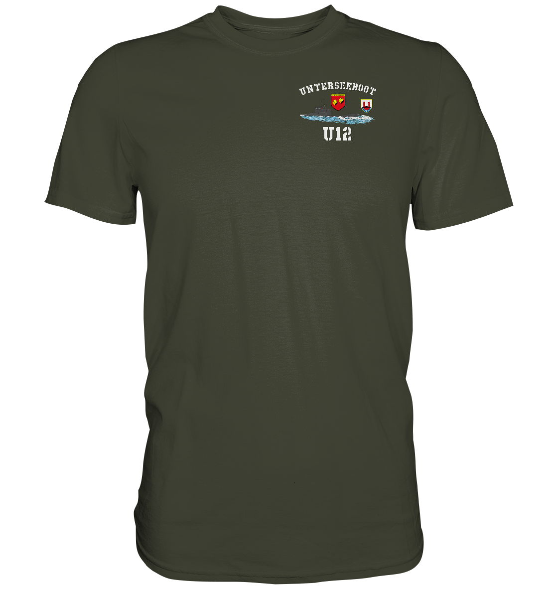 U-Boot 12 Brustlogo - Premium Shirt