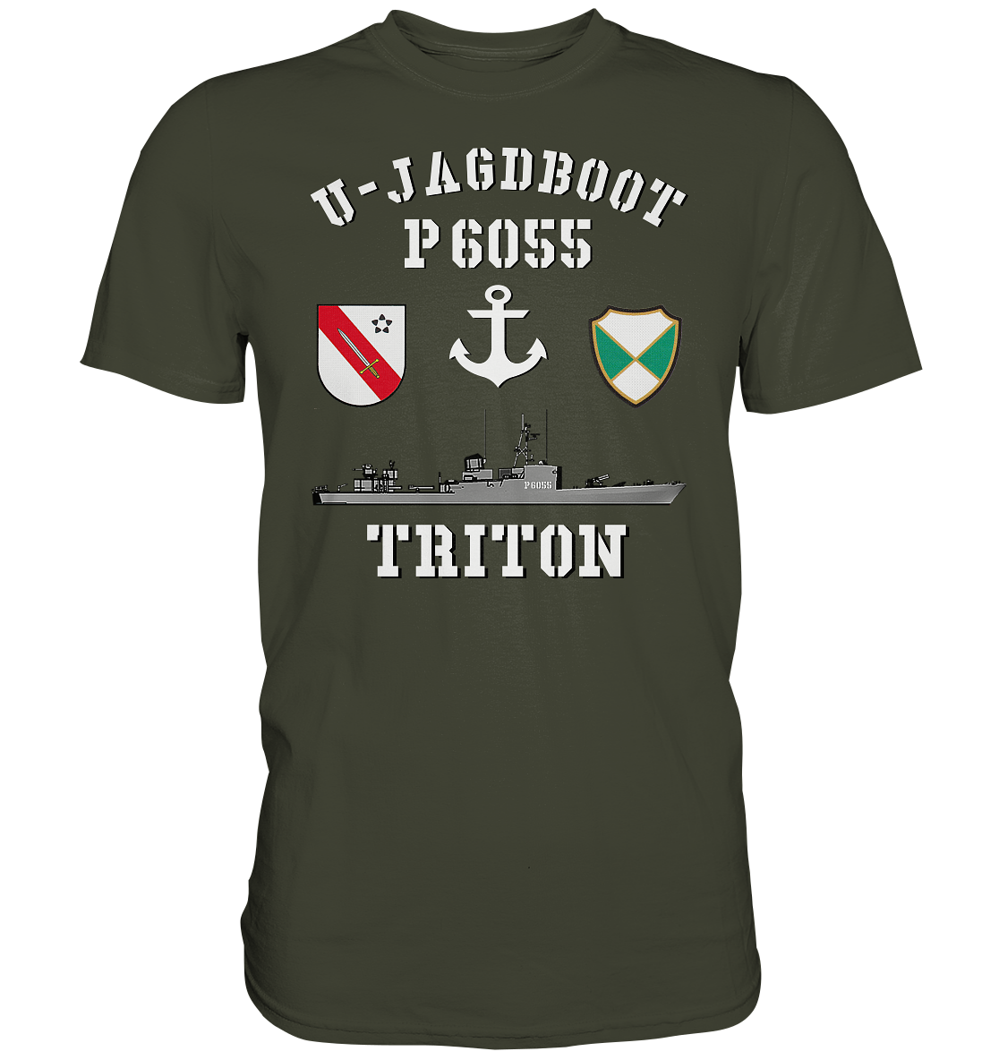 U-Jagdboot P6055 TRITON Anker - Premium Shirt